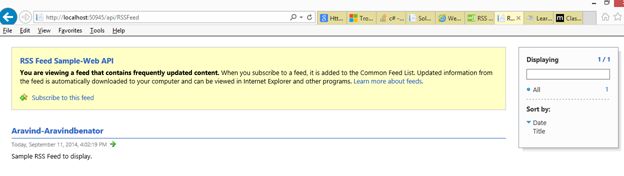 Rss Feed View in Browser